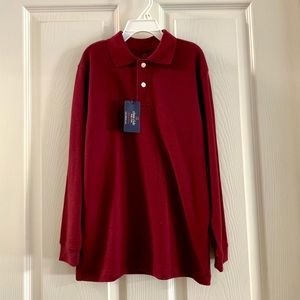 NWT boys long sleeve polo shirt
